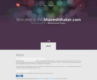 Bhaveshthaker.com(Bhaveshkumar Thaker) Screenshot