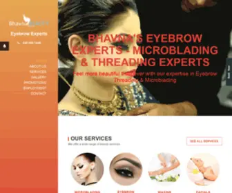 Bhavnasbeautyservices.com(Bhavna's Eyebrow Experts) Screenshot