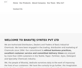 Bhavtej.com(Bhavtej Syntex Pvt Ltd) Screenshot