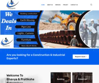 Bhavyaandpartikshaenterprises.in(Bhavya and partiksha enterprises) Screenshot