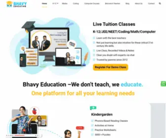 Bhavyeducation.com(Best Offline & Online Live Coaching Classes for KG to 12) Screenshot