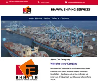 Bhavyshippingservices.com(Bhavya shipping Services) Screenshot