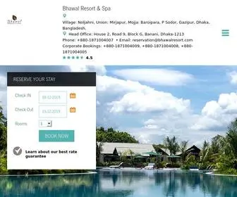 Bhawalresort.com(Best Resort & Spa in Bangladesh) Screenshot