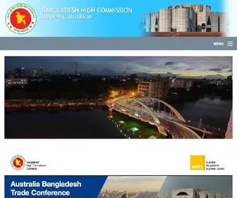 Bhcanberra.com(Bangladesh High Commission Canberra) Screenshot
