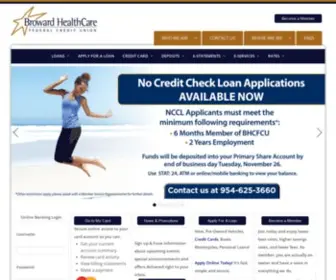 BHCfcu.org(Broward HealthCare Federal Credit Union) Screenshot