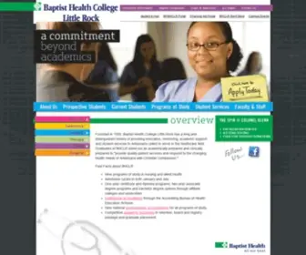 BHCLR.edu(Baptist Health College Little Rock) Screenshot