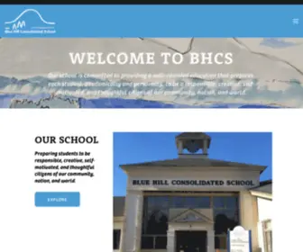 BHCS.org(Blue Hill Consolidated School) Screenshot