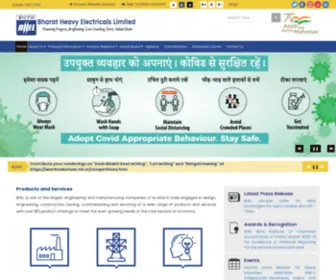 Bhel.com(Official Website of Bharat Heavy Electricals Limited) Screenshot