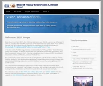 Bhelrpt.co.in(BHARAT HEAVY ELECTRICALS LIMITED) Screenshot