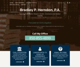 Bherndonlaw.com(Bradley P. Herndon) Screenshot