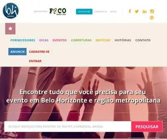 Bheventos.com.br(Fornecedores e tudo sobre como organizar seu evento) Screenshot