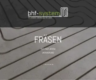 BHF-SYstem.ch(Bodenheizung sanieren ohne aufbau in fast jeden Untergrund) Screenshot