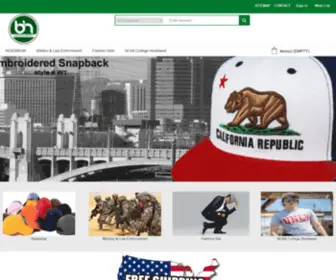 Bhfashionco.com(BH Fashion CO has every hat that you are looking for) Screenshot