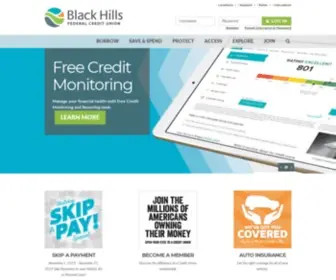 BHfcu.com(Black Hills Federal Credit Union) Screenshot