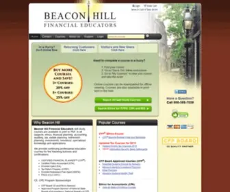 Bhfe.com(Beacon Hill Financial Educators CE and CPE Self Study and Online Courses) Screenshot