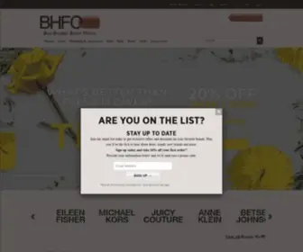 Bhfo.com(Discounted Designer Fashion Outlet Store) Screenshot