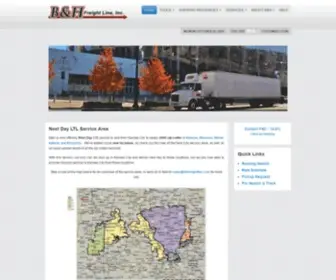 BHfreightline.net(B&H Freight Line) Screenshot