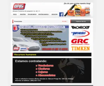 Bhgautopartes.com(BHG Autopartes) Screenshot