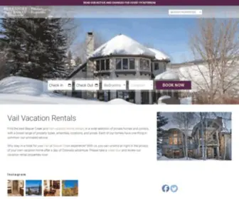 BHHsvail.com(Vail Vacation Rentals) Screenshot