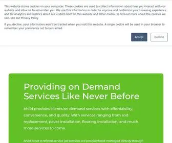 Bhild.com(Providing on Demand Services) Screenshot
