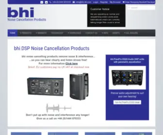 Bhinstrumentation.co.uk(Bhi DSP Noise Cancellation Products) Screenshot