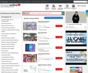 Bhiwanionline.in(Bhiwani Business Listing) Screenshot