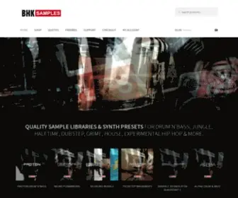 BHksamples.com(Sample & Synth Libraries for Drum'n'Bass) Screenshot