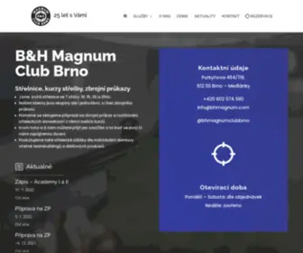 Bhmagnum.com(B&H Magnum Club Brno) Screenshot