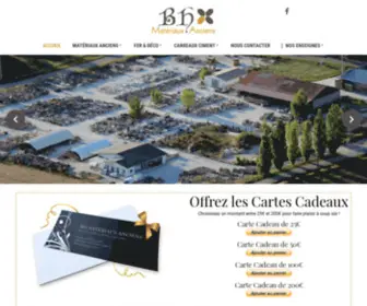 Bhmateriauxanciens.com(Vente de matériaux anciens) Screenshot