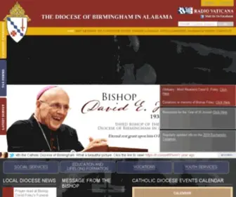 BHmdiocese.org(The Roman Catholic Diocese of Birmingham in Alabama) Screenshot