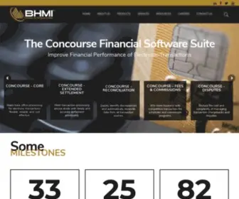 Bhmi.com(Concourse Financial Software Suite Provider) Screenshot