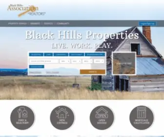 BHMLS.com(Black Hills Association of REALTORS®) Screenshot