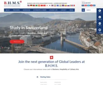 BHMS.ch(Study Business and Hotel Management in Lucerne (Europe)) Screenshot