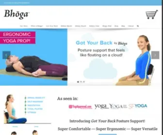 Bhoga.com(Yoga, fitness and wellness products to enliven and inspire) Screenshot