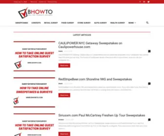 Bhowto.com(Learn How To Take Survey Online) Screenshot