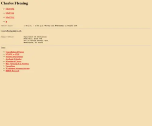 Bhox.com(Faculty Home Page FLEMING) Screenshot