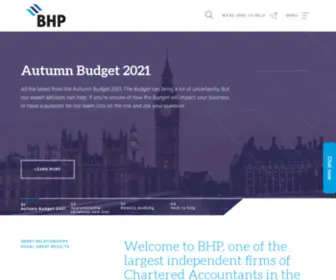 BHP.co.uk(BHP Chartered Accountants) Screenshot