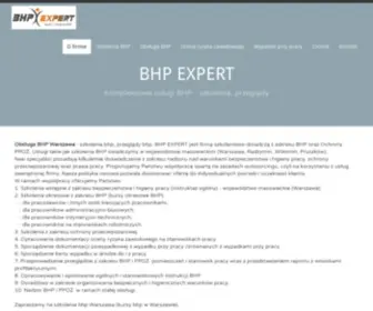 Bhpexpert.com.pl(Obsługa i Szkolenia BHP Warszawa) Screenshot