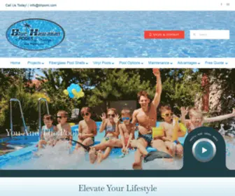 Bhpomi.com(Blue Hawaiian Pools of Michigan) Screenshot