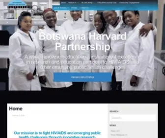 BHP.org.bw(Botswana Harvard Partnership) Screenshot