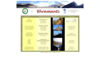 Bhramanti.com(A venture for Adventure) Screenshot