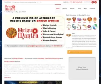 Bhrigumantra.com(Bhrigu jyotish) Screenshot