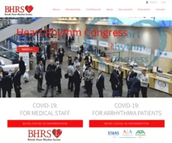 BHRS.com(British Heart Rhythm Society (BHRS)) Screenshot