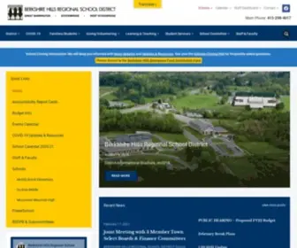 BHRSD.org(The Berkshire Hills Regional School District) Screenshot