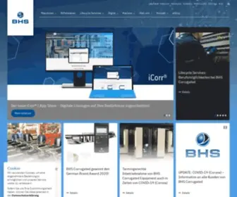 BHS-World.com(BHS Corrugated Maschinen) Screenshot