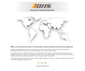BHS1.com(Custom Material Handling & Forklift Battery Handling) Screenshot