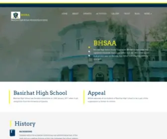 Bhsalumni.org.in(Basirhat High School Alumni Association) Screenshot