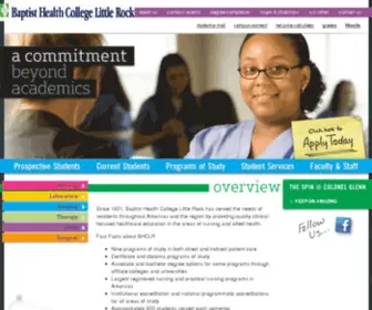 BHSLR.edu(Baptist Health Schools) Screenshot