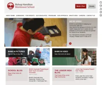 BHsmontessori.ca(Bishop Hamilton Montessori School) Screenshot