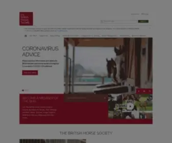 BHS.org.uk(The British Horse Society (BHS)) Screenshot